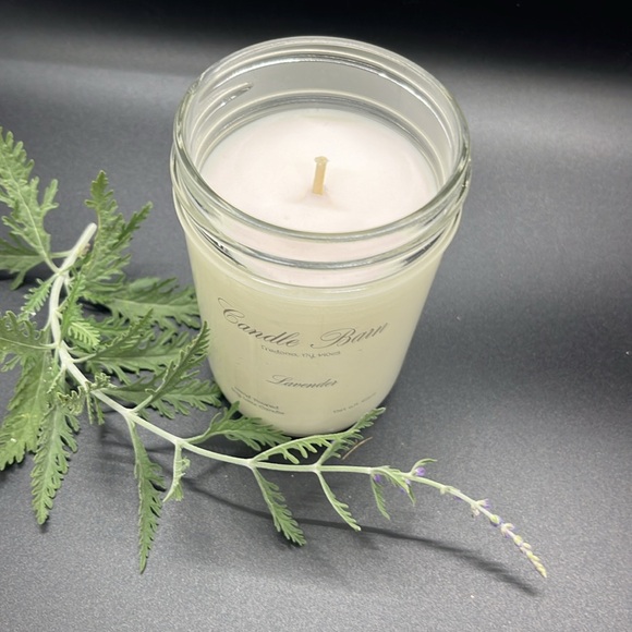 Soy wax candle, hand-poured. Lavender. - Picture 2 of 4